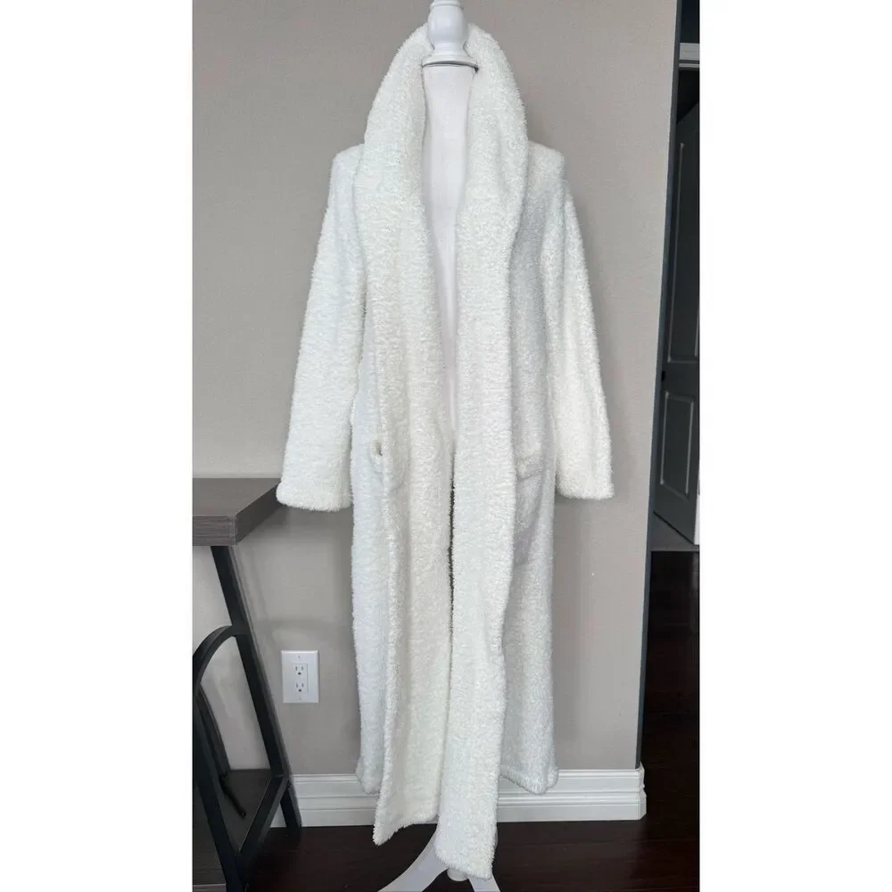 Barefoot Dreams Cozy Chic Robe White size 1 Small Medium No Belt - Picture 1 of 9
